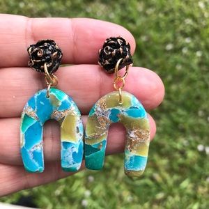 Polymer clay earrings!